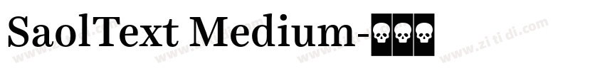 SaolText Medium字体转换
